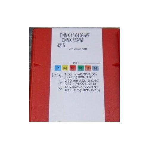 ORIGINAL 10PCS CARBIDE INSERT DNMX150408-WF 4215