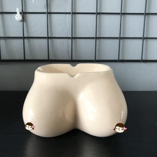Girl Body Ashtray Silicone Pot Molds 3D Clay Resin Craft Concrete Silica Gel Vase Candlestick Mould