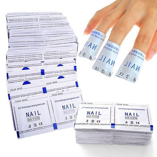 50 Pcs Gel Polish Remover Pads Foil Nail Art Cleaner DIY Manicure Accessories Nail Polish Remover Tools