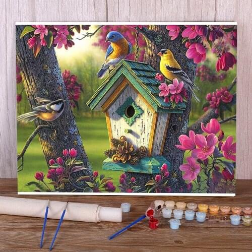 Flower Paint By Numbers Package Oil Paints 50*70 Painting On Canvas Decorative Paintings Crafts For Adults Art