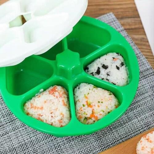 Rice Ball Maker 1Pc 6 Holes Sushi Mold Onigiri Rice Ball Bento Press Maker Mold DIY Tools Utility Kitchen Accessories