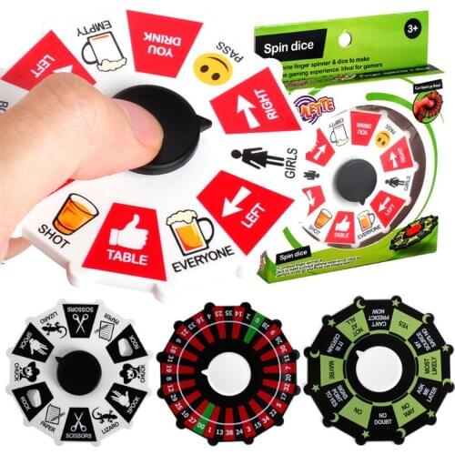 Fortune Roulette Wheel Fidget Spinner Lucky Wheel Spinners Spinning Turntable Hand Spinner Stress Relief Toys