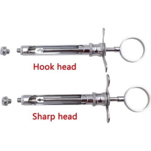 1 set Dental injection syringe Stainless Steel Dental Aspirating Syringe Dentist Surgical Instrument 1.8ML Lab Equipment