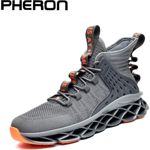 High Top Running Shoes for Men Blade Sports Shoes Breathable Cushioning Sneakers Trainers Fitness Jogging Shoes Zapatillas