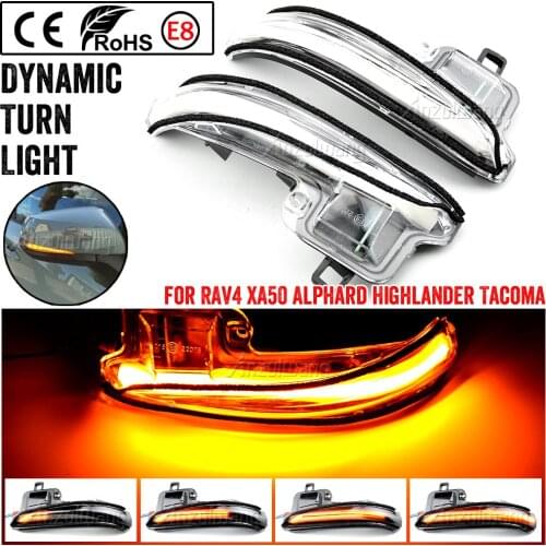 LED Dynamic Turn Signal Light Sequential Side Mirror Indicator For Toyota Alphard Vellfire RAV4 XA50 2019-2020 Highlander 2020