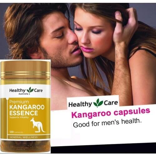 Healthy Care Kangaroo Essence Supplements 120Capsules Protein Minerals Support Men Health Vitality Reproductive Health Wellness