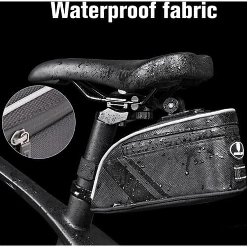 Waterproof Bicycle Bag Rear Safety Reflective Cycling Saddle Bag Large Capacity Seatpost Bike Bag MTB Bicycle Accessories XA190Q