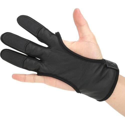 Bow Archery Outdoor Hunting Three-Finger Finger Guard Gloves Shooting Protection Protective Gear Shooting Bow Accessories