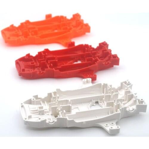 1PC CNC MA Chassis for Tamiya Mini 4WD Car Model Red/White/Orange Light Weight Hollow Cutting Chassis Modify Parts