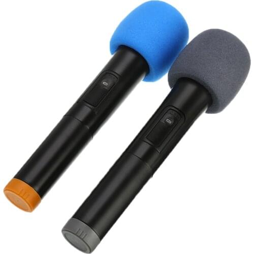 Hot High Quality 10Pcs Multi Color Handheld Stage Ball Shape Microphone Windscreen Foam Mic Cover Karaoke DJ 2.8"x2.3"