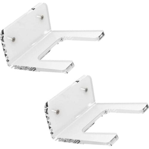 2 Pieces Guitar Rack,Guitar Wall Mount Hook with Installation Kit,Transparent Durable Acrylic Wall Mount Rack for Guitar