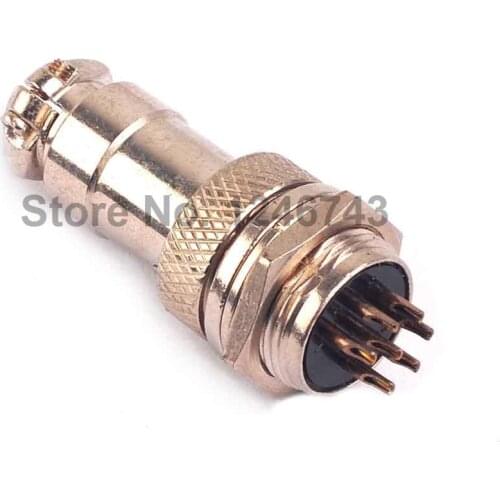 3PCS Gx16-7P Aviation Plug Core Air Outlet Trepanned 16mm Connector Device Connector Air Plug