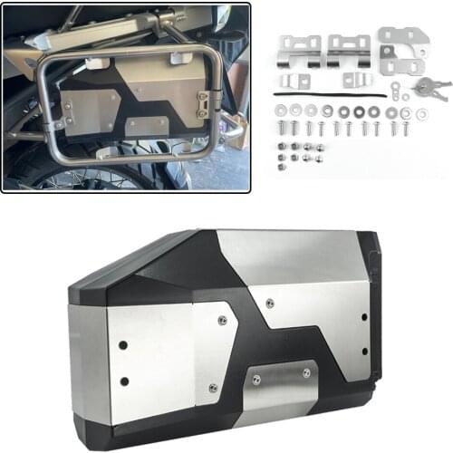 Motorcycle 4.2 Liters Decorative Aluminum Left Side Toolbox Waterproof For BMW R1250GS R1200GS ADV LC F850GS F750GS For TRK502 X