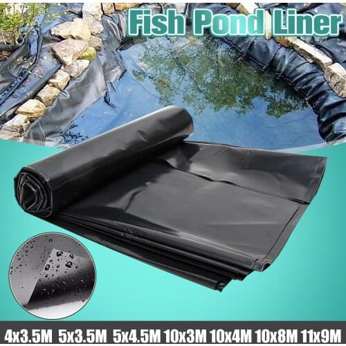 3.5x4/3.5x5/5x4.5m Fish Pond Liner Cloth 0.12mm Garden Pool Reinforced Heavy Duty Landscaping Waterproof Membrane Liner Cloth
