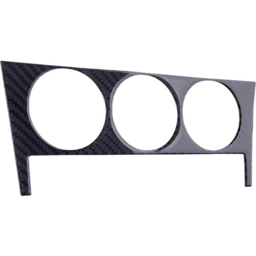 Car Black Carbon Fiber Console AC Switch Trim Cover Sticker Fit For Toyota GT86 Scion FR-S Subaru BRZ 2012 2013 2014 2015-2017