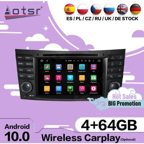 Carplay Android For Mecerdes Benz E-W211 2002-2008 CLS W219 2004-2011 CLK W209 2005 2006 GPS Auto Audio Radio Receiver Head Unit