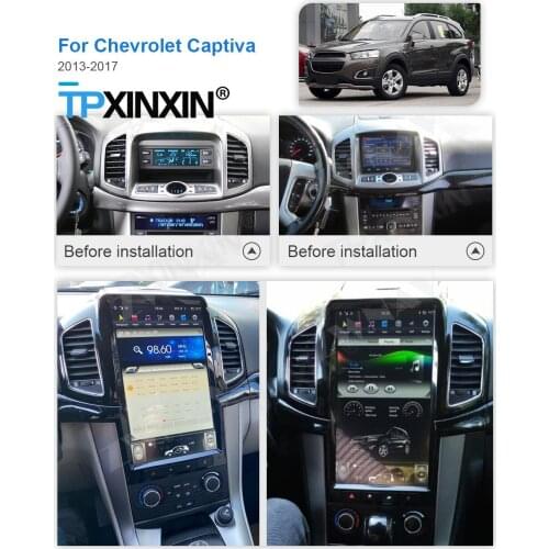 Carplay Tesla 128G Radio 2 Din Stereo Recorder Android For Chevrolet Captiva 2013 2014 2015 2016 2017 GPS Player Audio Head Unit