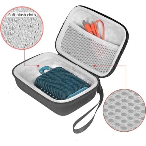 For -JBL GO 3 portable EVA Zipper Hard Case Bag Box bluetooth speaker bag 270B
