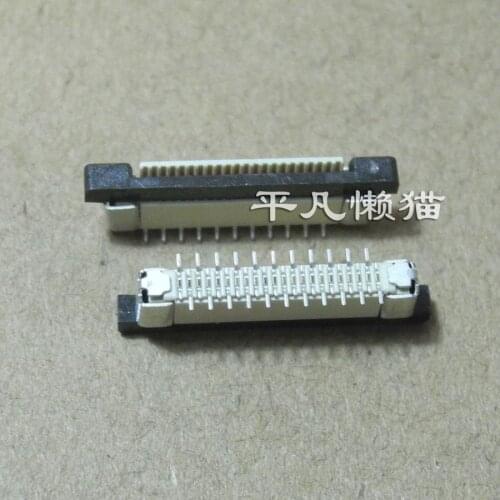 FPC 22 pin 0.5MM pitch vertical socket with lock notebook boot keyboard touch pad