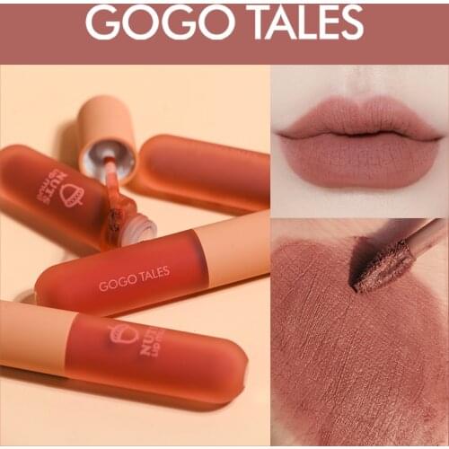 Gogotales Icecream Matte Lip Gloss Mud Wholesale Velvet Waterproof Light Thin No Dry Empty Lipstick Tubes Bulk with Gift Packing