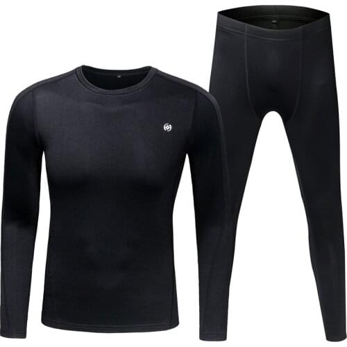 Breathable Winter Thermal Underwear Long Sleeve Base Layer Top & Bottom Set