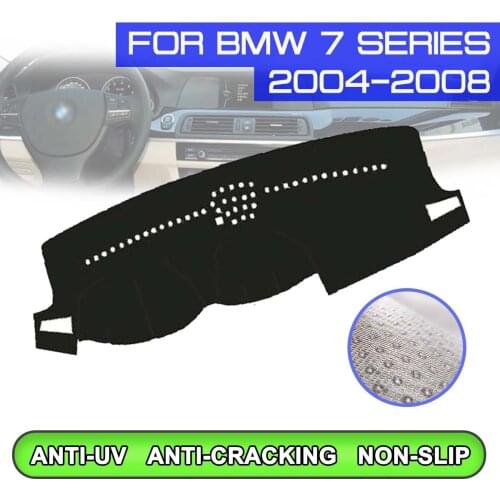 Car Dashboard Mat Anti-dirty Non-slip Dash Cover Mat UV Protection Shade Sticker for BMW 7 Series 2004 2005 2006 2007 2008