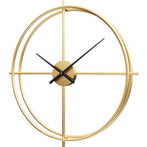 Metal Large Wall Clocks Watches Home Decor Creativity Living Room Nordic Modern Wall Clock Art Decorative Duvar Saati Gift SC642