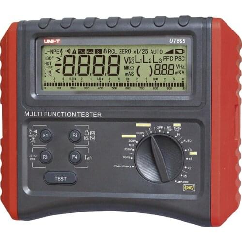 UNI-TMultifunction micro-ohm meter UNI-T UT595 Ramp Slope RCD Phase Consequence Electric comprehensive tester