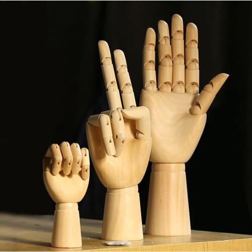 Cartoons joint Flexible wooden hand for drawing model Model Hand Fashion Design 7/8/10/12 Inch Sketch supplies Decoration