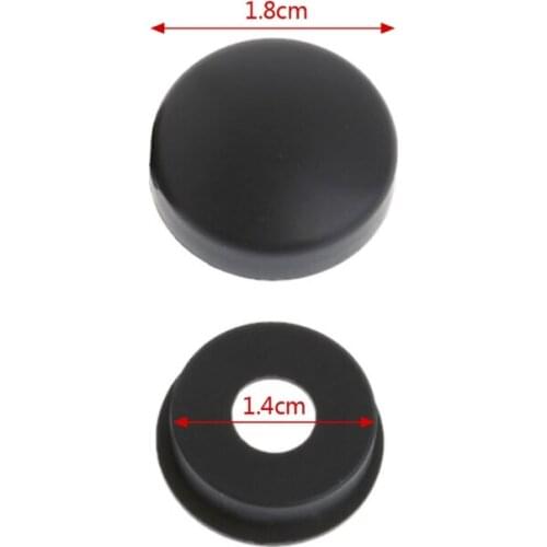 MXLF 8 Pcs ABS License Plate Frame Screw Nut Caps+Bolt Cover Set For Car