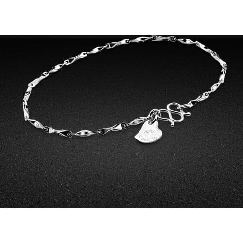 Fittings Setting for man & women Bracelet DIY jewelry Single Bracelet 925 Sterling Silver Hand catenary Birthda Gift