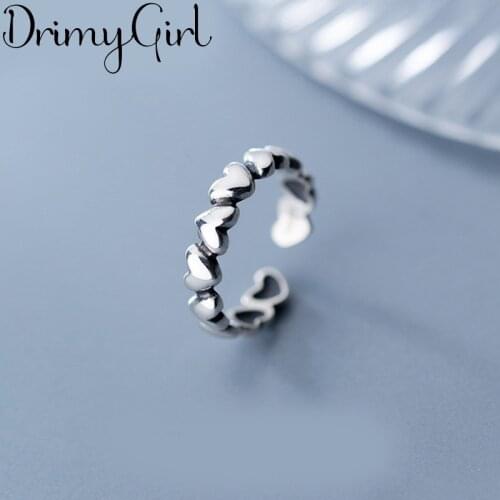 Charming Boho Love Heart Rings For Women Vintage Finger Ring 2021 Knuckle Female Fashion Jewelry Wedding Gifts