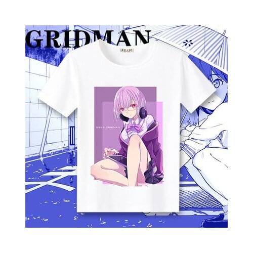 SSSS.GRIDMAN T-Shirts Short Sleeve Rimuru Takarada Rikka Shinjo Akane Cosplay Unisex Tees Tops