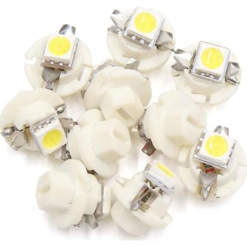 Uxcell 10 Pcs B8.4 White 5050 LED Auto Car Interior Dashboard Dash Gauge Lights Bulb