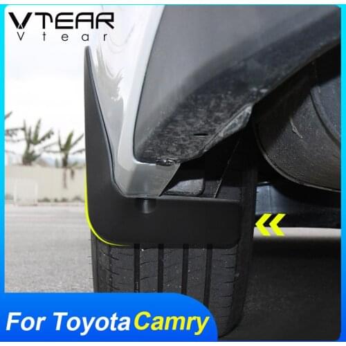 Vtear exterior styling decoration for Toyota Camry plasti fender cover caccessories car mud flaps flares splash guard parts 2020