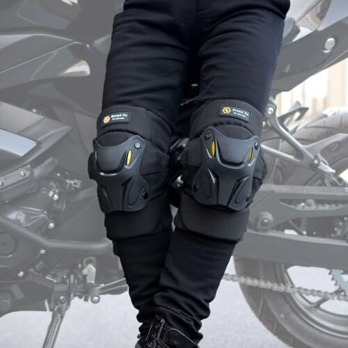 1 Pair Protective Knee Pads Motorcycle Motocross Riding Cycling Skating Ski Kneepads Brace Support