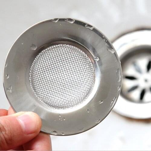 1PC Hair Catcher Stopper Stainless Steel Bathtub Shower Drain Hole Filter Trap Metal Wire Sink Strainer Kitchen Accessories 50gB