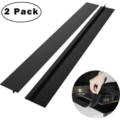 1Pcs Kitchen Silicone Stove Counter Gap Cover Heat Resistant Mat Oil Dust Water Seal Easy Clean Spills Between Counter