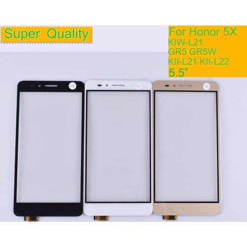 10Pcs/lot For Huawei Honor 5X KIW-L21 Touch Screen Digitizer GR5 KII-L21 KII-L22 KII-L23 KII-L03 Touch Panel Sensor Touchscreen