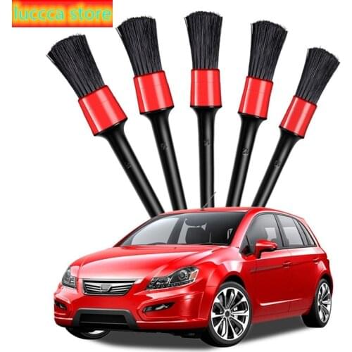 5 PCs car wash brush for wheel cleaning Gap rines Dashboard air vent grille embellishment detail tool sponges car Interior