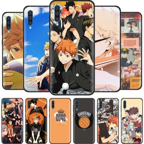 Haikyuu Volleyball Anime Case for Samsung Galaxy A70 A50 A90 5G A40 A30 A20 A70s A10 s A20e A10e Black Silicone Phone Cover