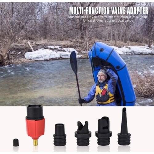 Inflatable Rowing Boat Air Valves Adaptor Set SUP Kayak Air Pump Hose Adapter Cooperate with Automobile Air Pump for Stormboat