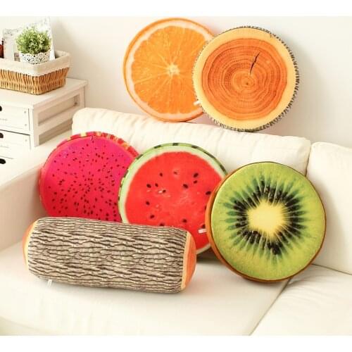 Creative 3D fruit PP cotton Pillows Office chair cushions sofa Blankets Pillows home Pillows decoration almofadas Gifts 40x40cm
