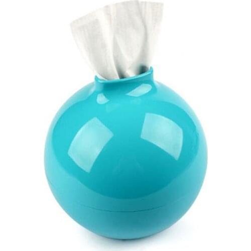 Round Waterproof Tissue Box Napkin Paper Case Storage Holder Home Office Decor