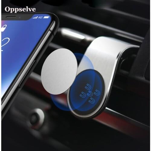 Oppselve Universal Car Air Vent Magnet Stand in Car for iPhone 11 X Huawei P20 Pro Lite Samsung Xiaomi Magnetic Car Phone Stand