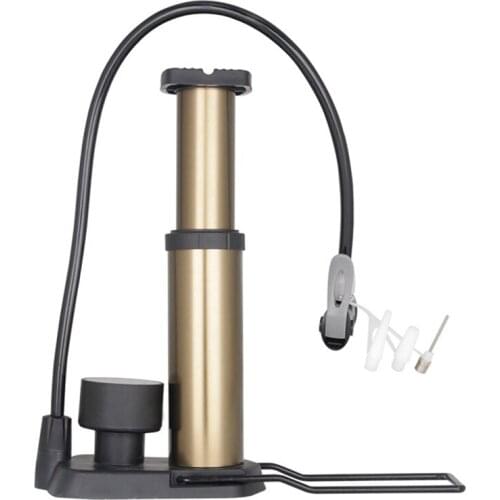Mountain Bike Pump Bike Tire Pump High Pressure Portable Foot Inflator External Hose Pump For Bicycle And Mountain Bike