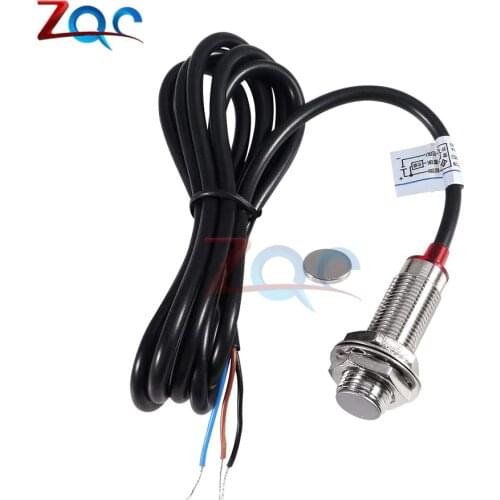 NJK-5002C 10mm Hall Effect Switch Proximity Sensor Inductive Switch NPN NO (Normally Open) with Magnet DC 5 -30V
