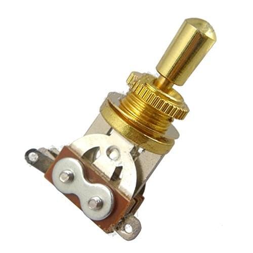 Wholesales Gold Electric Guitar 3 Way Toggle Switch Pickup Selector Switch with Brass Tip Knob