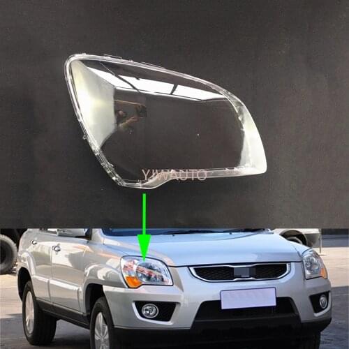 Car Headlight Cover For Kia Sportage 2007 2008 2009 2010 2011 2012 Headlamp Lens Replacement Front Auto Shell Cover