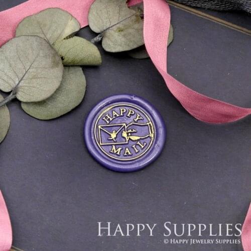 Happy Mail in Hand Metal Stamp Wedding Wax Seal Stamp Sealing Wax Stamp